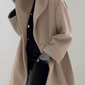 Eva – Elegante Damesjas met Eén Knoop | Stijlvolle en Comfortabele Jas