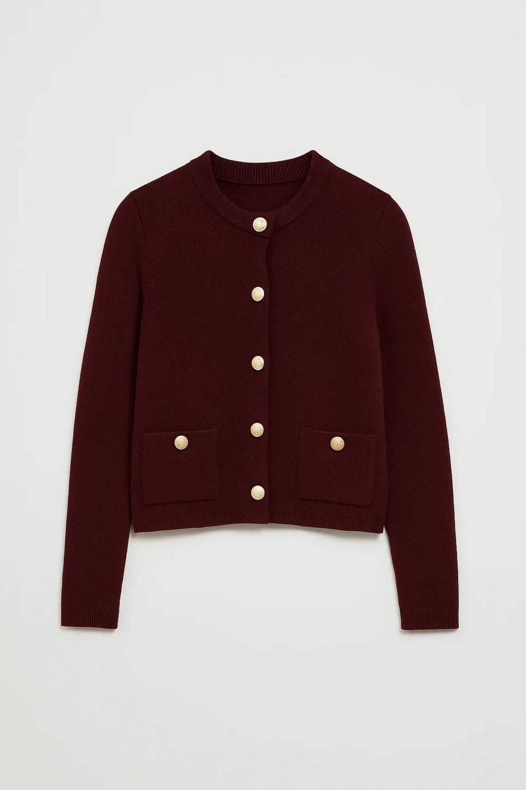 Vest Dames - Cropped Knoopvest met Gouden Knopen | Elegant - Afbeelding 2