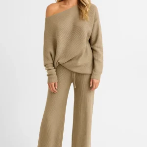 Gebreide Lounge Set | Comfortabel Tweedelig Pak | Casual en Losvallend