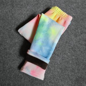fleece legging tie dye