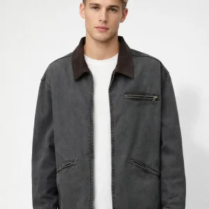 Tussenjas Heren - Oversized Jack met Klassieke Kraag en Rits | Casual