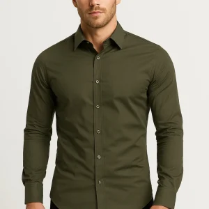 Overhemd Heren | Slimfit | Lange Mouwen | All-Season | Comfortabele pasvorm | Geschikt voor dagelijks gebruik