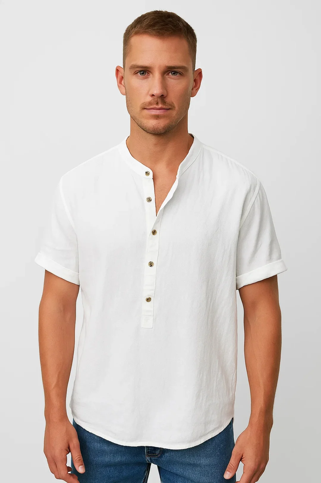 Shirt Heren | Korte Mouwen | Met Knoopsluiting | All-Season | Comfortabele pasvorm | Geschikt voor dagelijks gebruik