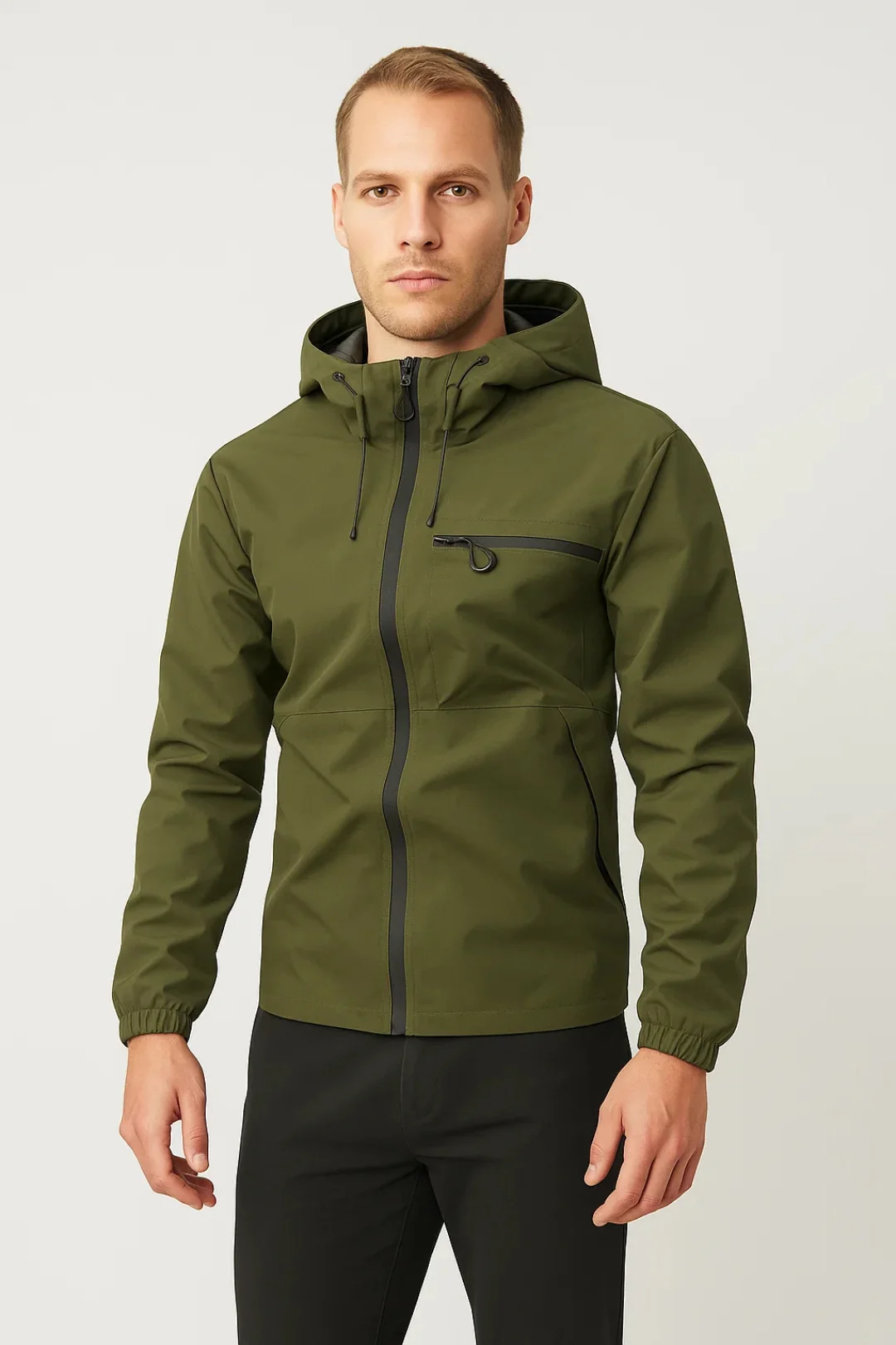 Zomerjas Heren - Lichtgewicht Zip Model met Capuchon | Casual - Afbeelding 2