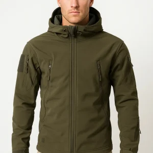 Tussenjas Heren - Functioneel met Capuchon en Meerdere Ritsen