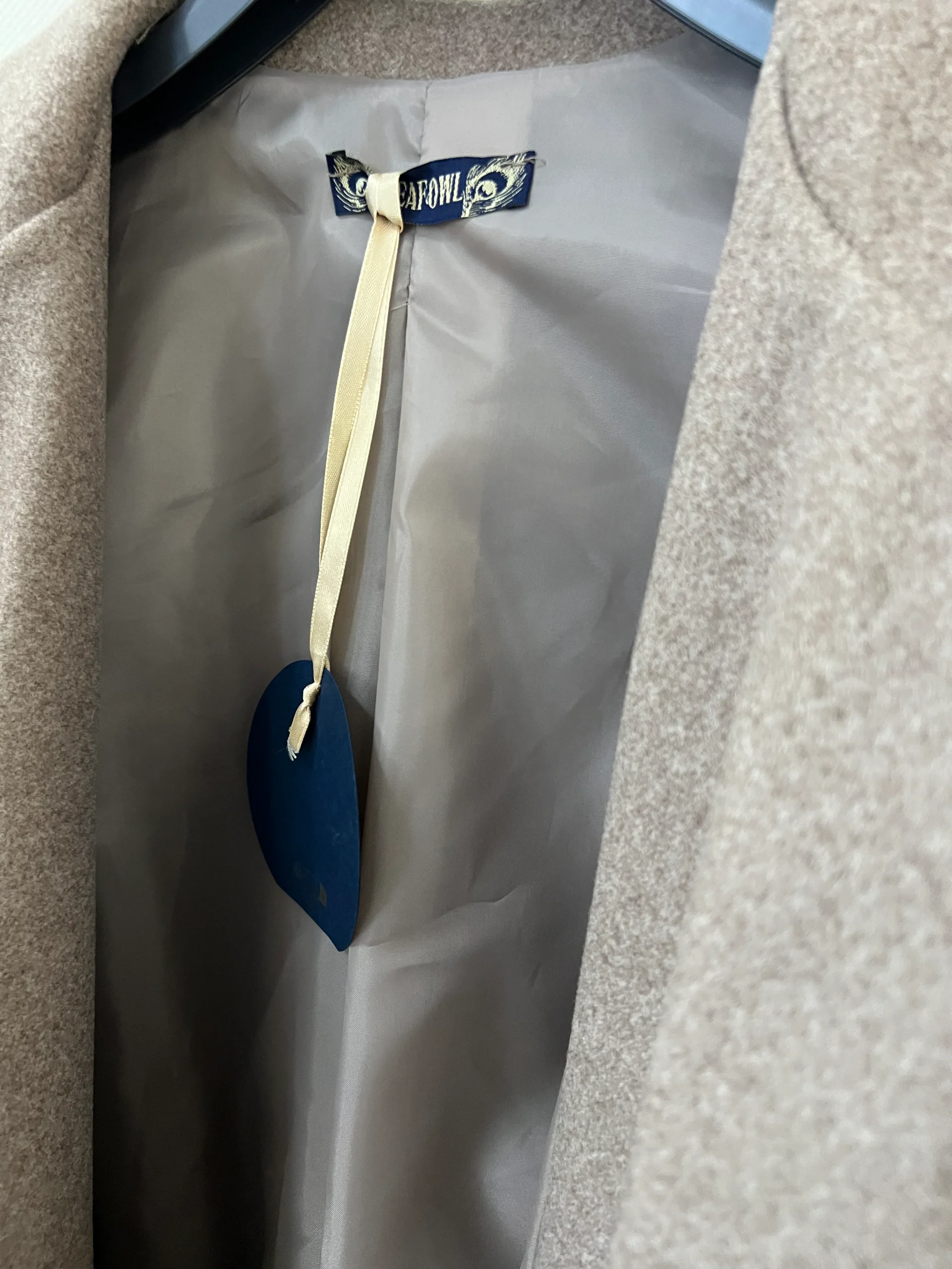 Lange Wool Look Mantel met Knoopsluiting - Afbeelding 9