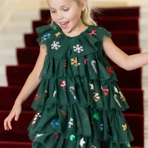 Christmas dress Yvonne | Hunter green | Konges Slojd