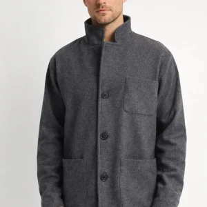 Tussenjas Heren - Oversized Jack met Opstaande Kraag en Knoopsluiting | Casual