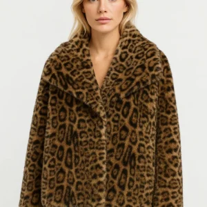 Jas Dames | Kort Model | Panterprint | Winter | Comfortabele pasvorm | Ideaal voor koude dagen