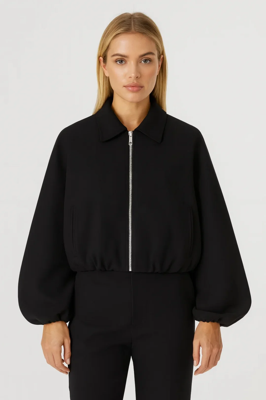 Bomberjas Dames | Kort Model | Minimalistisch | Herfst | Comfortabele pasvorm | Geschikt voor dagelijks gebruik - Afbeelding 2