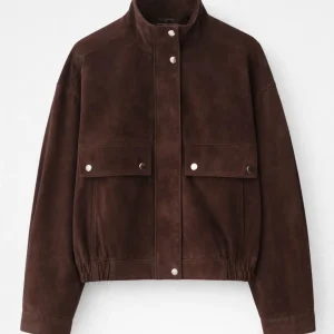 Korte Jas Dames - Oversized Model met Opstaande Kraag en Zakken