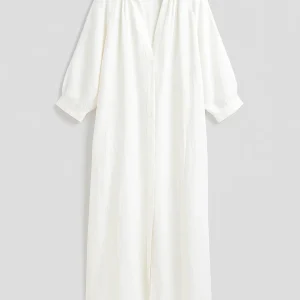 Maxi Jurk Dames - Oversized Hemd Stijl met Knoopsluiting | Casual