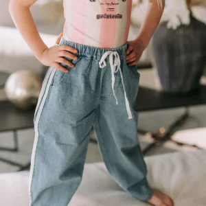 Donny pants | Medium denim blue | Fliink