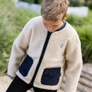 Jacket sleeping lion | Sky captain blue/teddy | Gosoaky