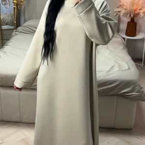 Maxi Sweater Dress met Lange Mouwen