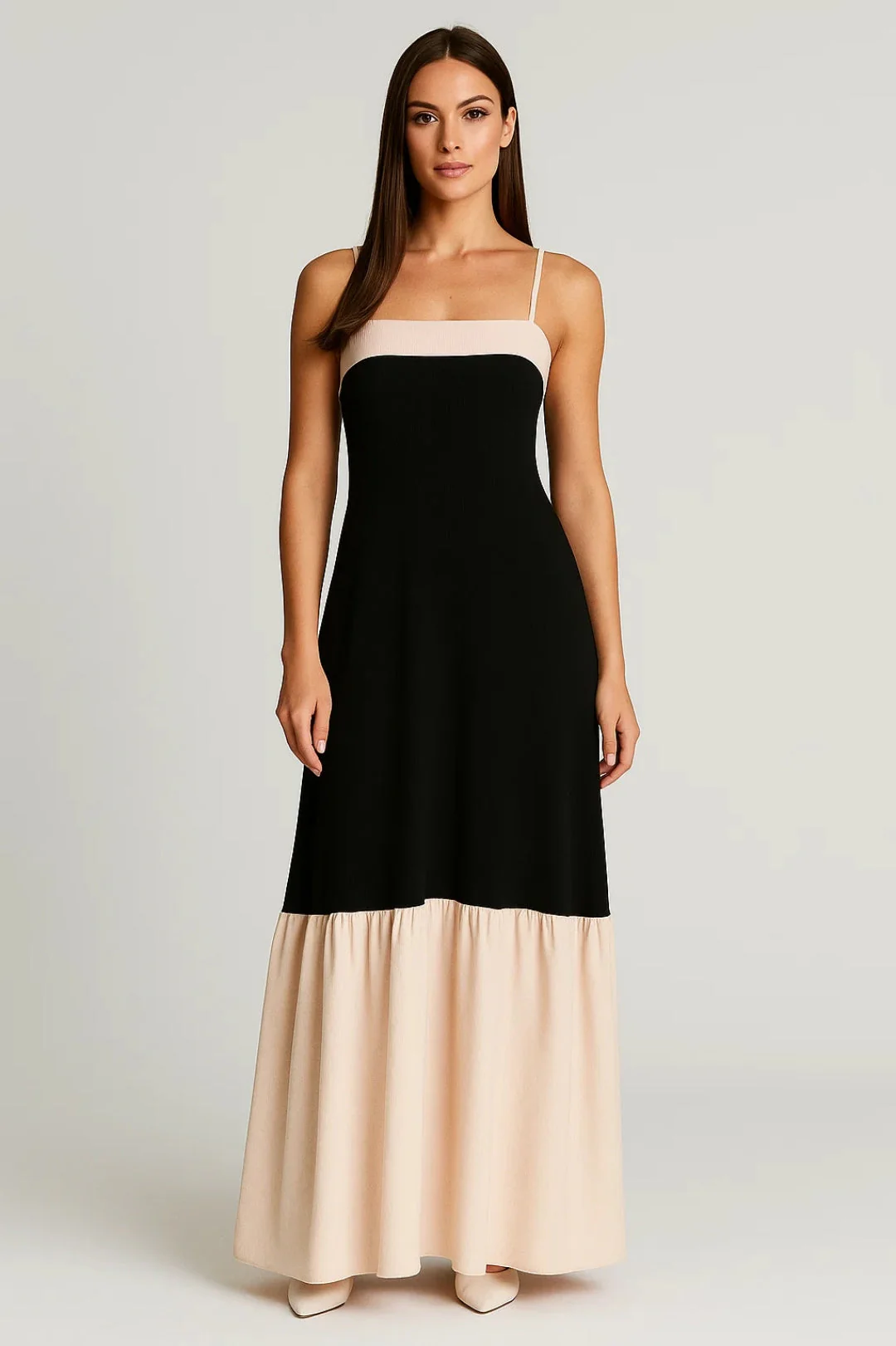 Dames Jurk | Elegant Midi | Met Bandjes | Zomer - Afbeelding 5