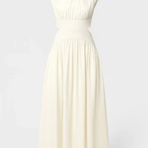 Maxi Jurk Dames - Mouwloos met Cut-out | Elegant