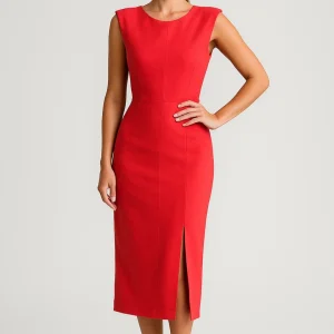 Dames Jurk | Elegant Getailleerd | Mouwloos | Lente