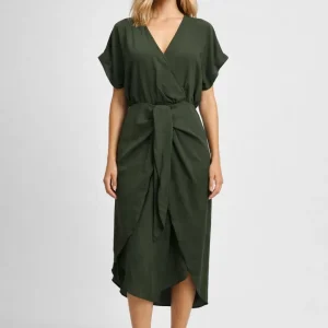 Midi jurk dames | Elegant & Comfortabel | Met overslag | Zomer