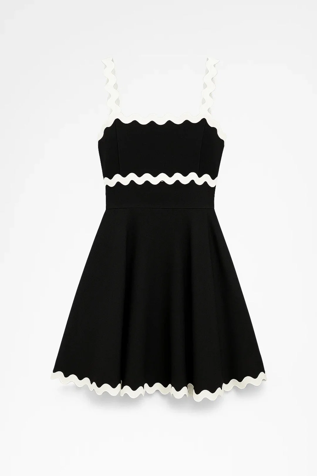 Mini Jurk Dames - Spaghettibandjes met Contrast Bies | Zomer - Afbeelding 2