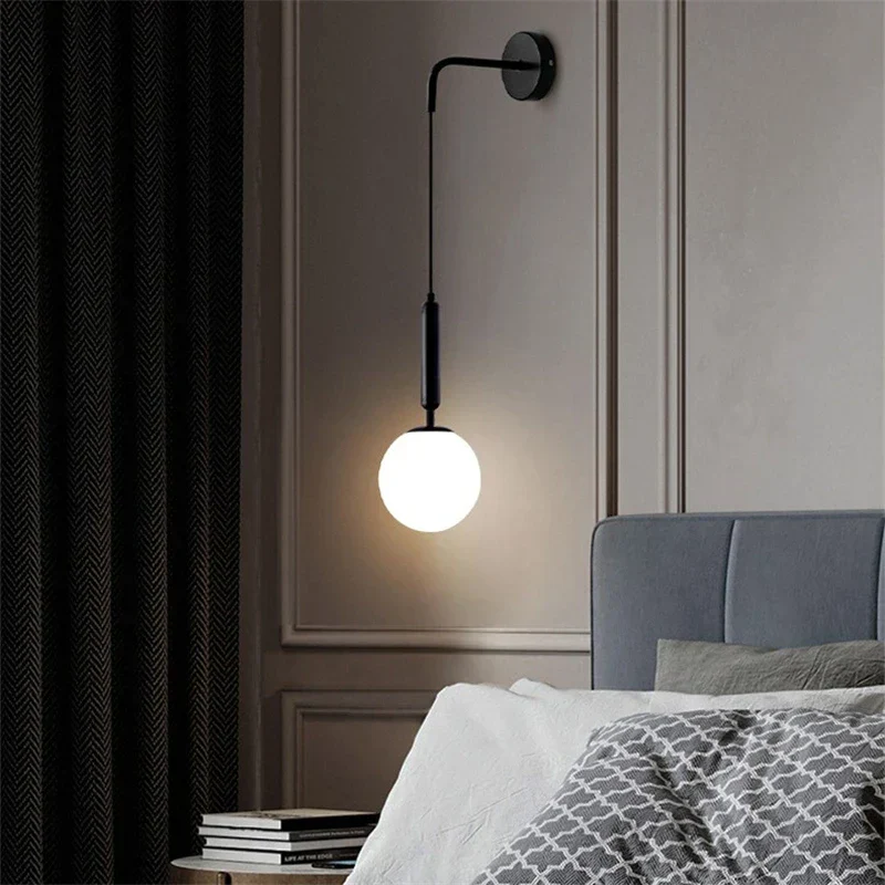 GlassEclipse - Moderne Glazen Wandlamp | Stijlvolle Verlichting voor Woon- en Slaapkamers - Afbeelding 5