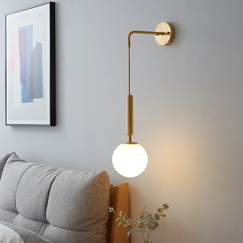 GlassEclipse - Moderne Glazen Wandlamp | Stijlvolle Verlichting voor Woon- en Slaapkamers - Afbeelding 4