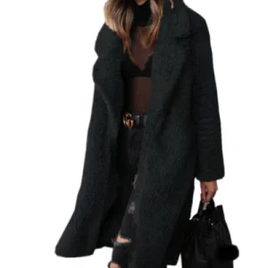 PlushFit | Casual Warme Lange Damesmantel