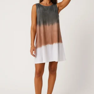 Mouwloze A-Lijn Jurk | Vloeiende Pasvorm met Kleurverloop | Lichtgewicht en Ademend