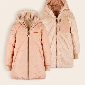 Baybee Reversible Mid Lange Winterjas Zand