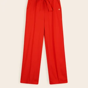Sayla Interlock Palazzo Broek Rood