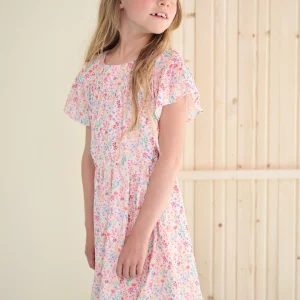 Merle Geprinte Jurk Geel