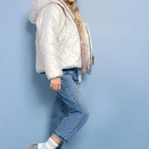 Button Winterjas Ivoor