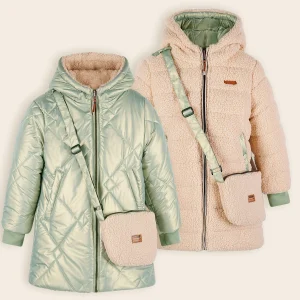 Betty Reversible Winterjas met Tasje Groen