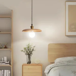 ScandiGlow - Scandinavische Houten Hanglamp voor Natuurlijk Verlichtingseffect