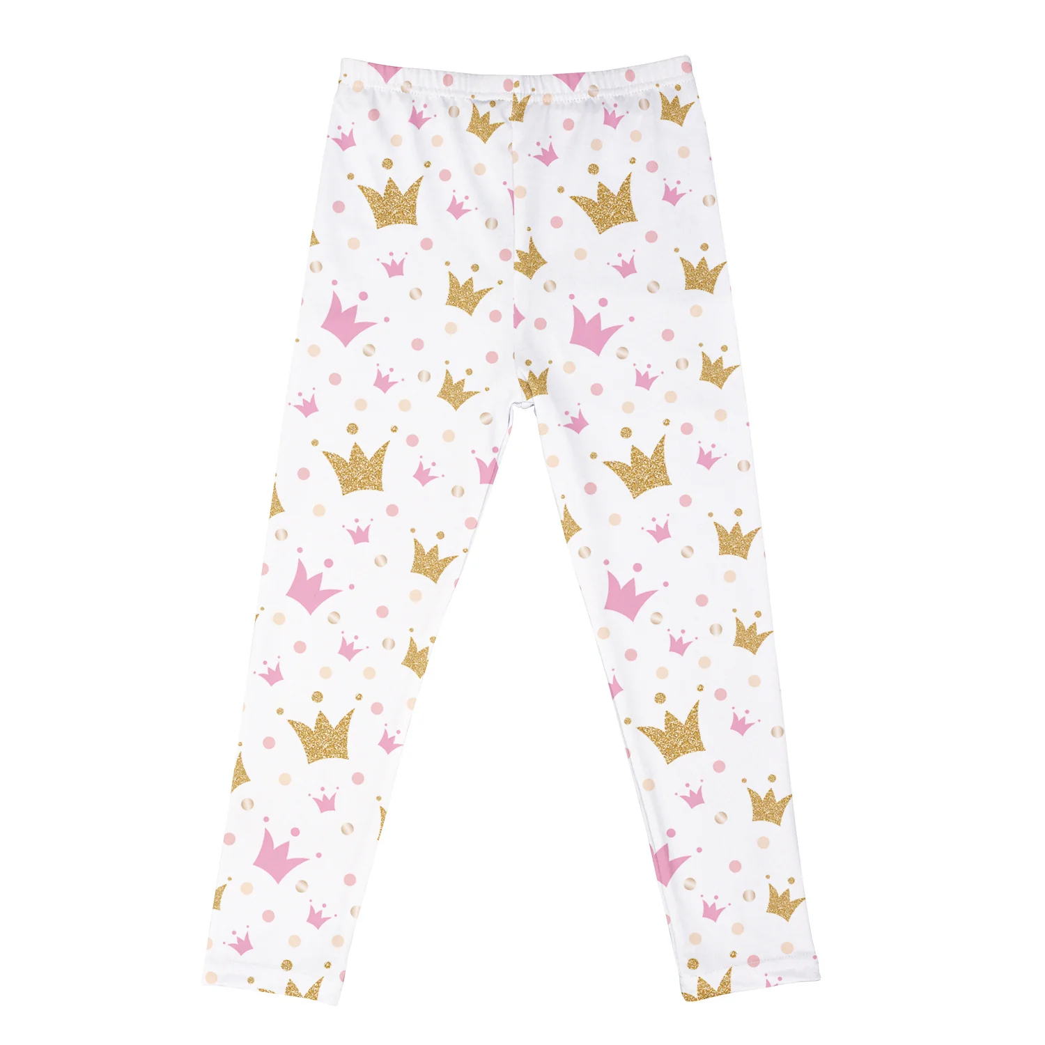 Meisjes witte kroon legging - Afbeelding 2