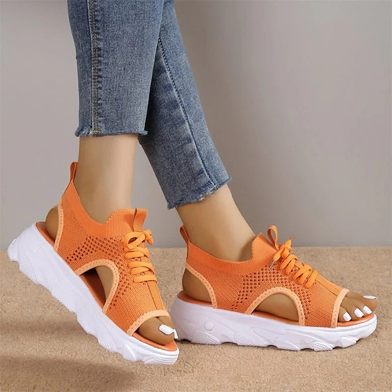 ZomerBries Net Sandalen | Ademend en Trendy Zomersandalen voor Dames - Afbeelding 7