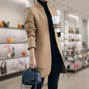 Claudine - Dames Herfst Winter Wolblazer - Stijlvol & Warm voor Koude Dagen