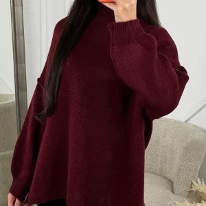 Oversized Gebreide Knit Trui Seam Detail