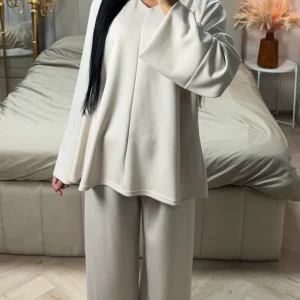 Oversized Two-Piece Set met Wijde Mouwen & Wide Leg Broek