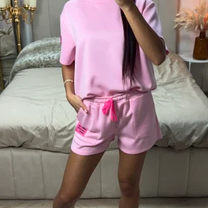 Perfect Outfit Soft Material Tee+Shorts Set
