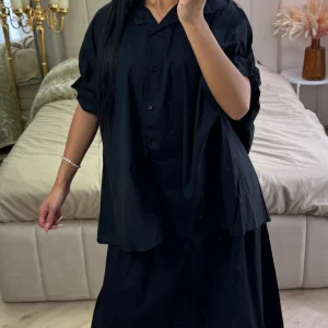 Perfect Oversized Blouse Skirt 2pcs Set