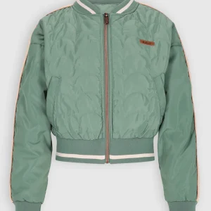 Bomber Zomer jas met fleece voering Groen