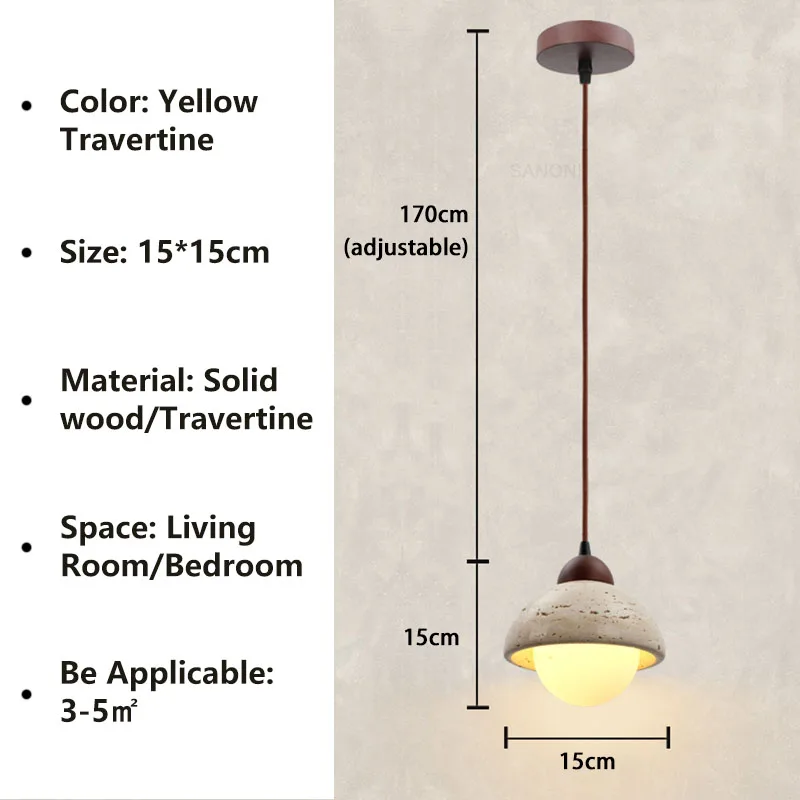 ZenDesign - Moderne Wabi Sabi Hanglamp voor Minimalistisch Interieur - Afbeelding 9
