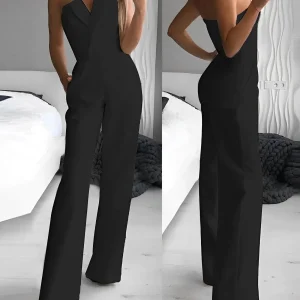 Belina - Mouwloze Jumpsuit met V-Hals voor Dames | Stijlvolle en Comfortabele Outfit