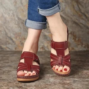Elise – Brede Wedge Sandalen | Comfortabele en Stijlvolle Zomersandalen voor Dames