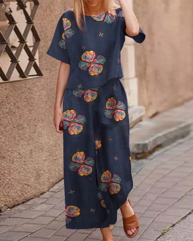 Alina - Modern Tweedelig Set met Fladdertop voor Dames | Stijlvol en Comfortabel Outfit - Afbeelding 4