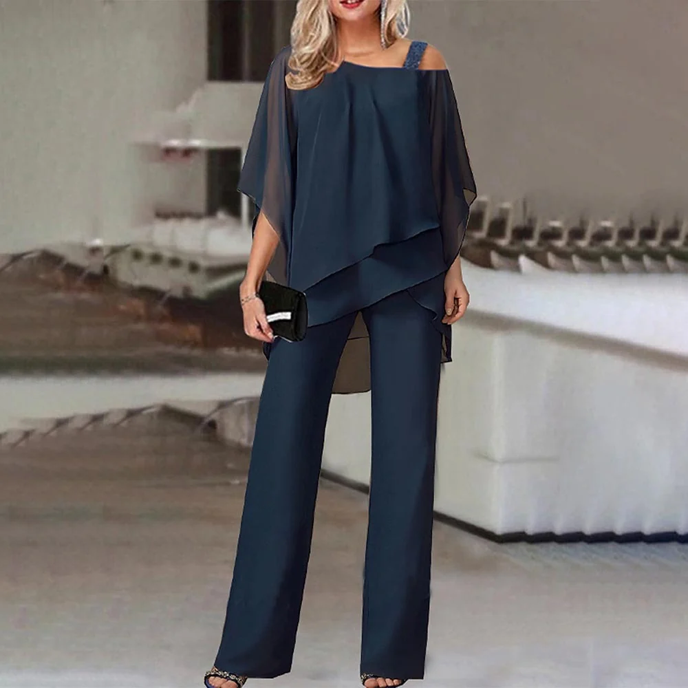 Elegante Jumpsuit voor Dames | Tweedelige Set met Cold Shoulder Design - Afbeelding 7
