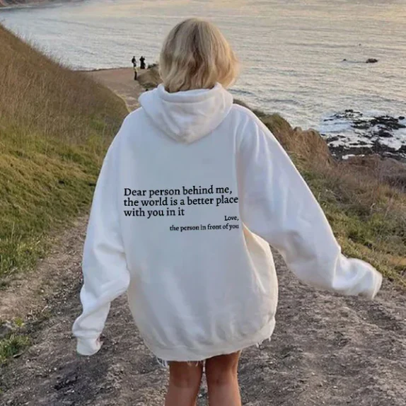 BackMessage - Unisex Hoodie met Unieke Tekst - Comfortabel en Stijlvol