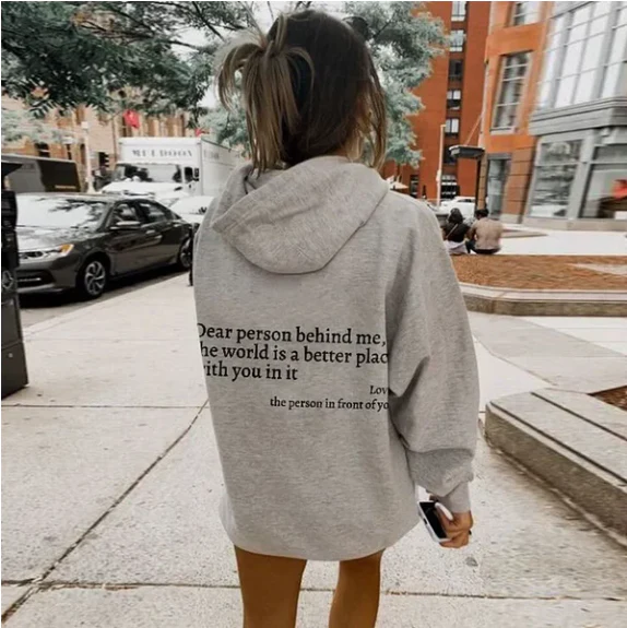 BackMessage - Unisex Hoodie met Unieke Tekst - Comfortabel en Stijlvol - Afbeelding 4