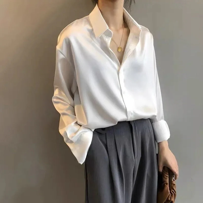 Vintage Stijl Zijdeblouse – Elegante Damesblouse